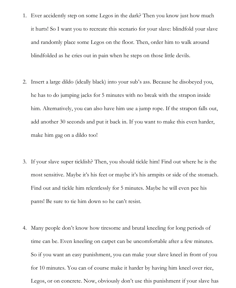 Femdom Punishments: 100 Ways To Punish Your Naughty Sub (eBook PDF Download) - Image 2