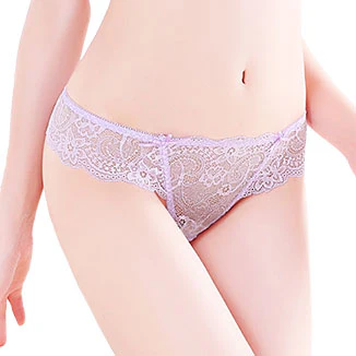 Lavender Lace Thong - Men's Panties - Image 2