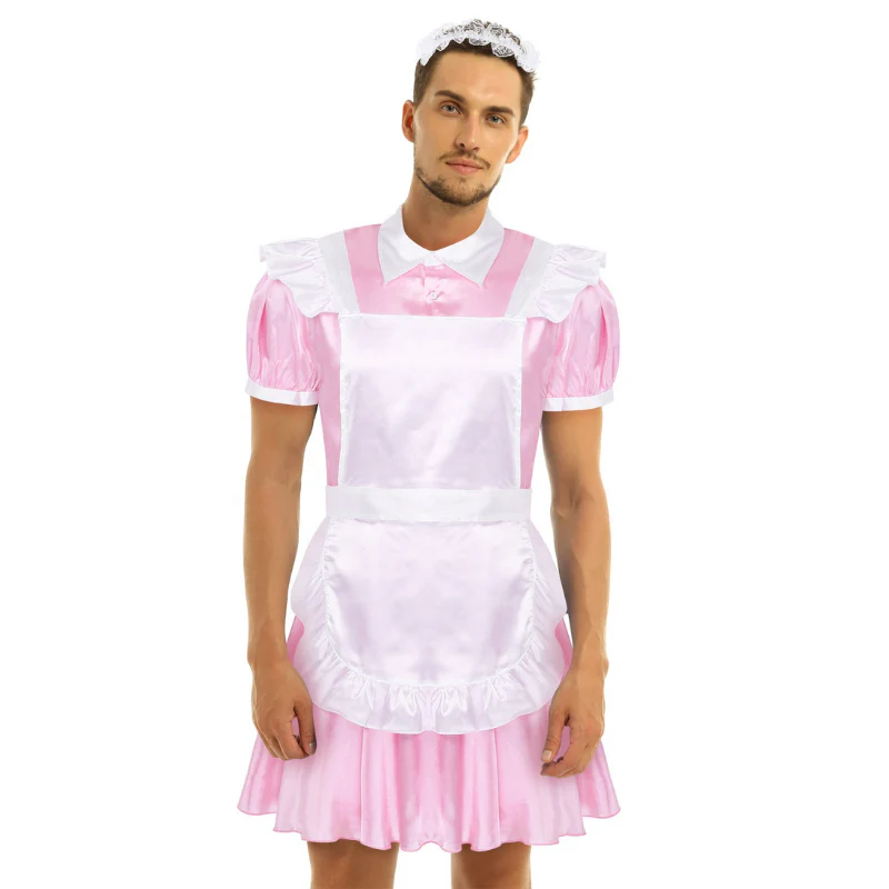 Sissy Andrea: Pink French Maid Sissy Set (3 Piece Set) - Image 3