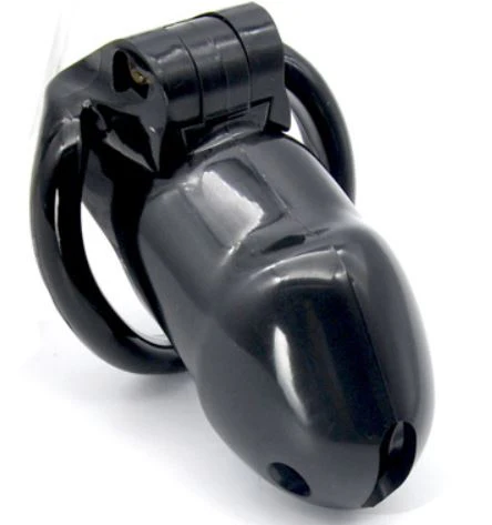 Sissy For Her - Black Resin Chastity Belt - Image 4