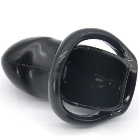 Sissy For Her - Black Resin Chastity Belt - Image 5
