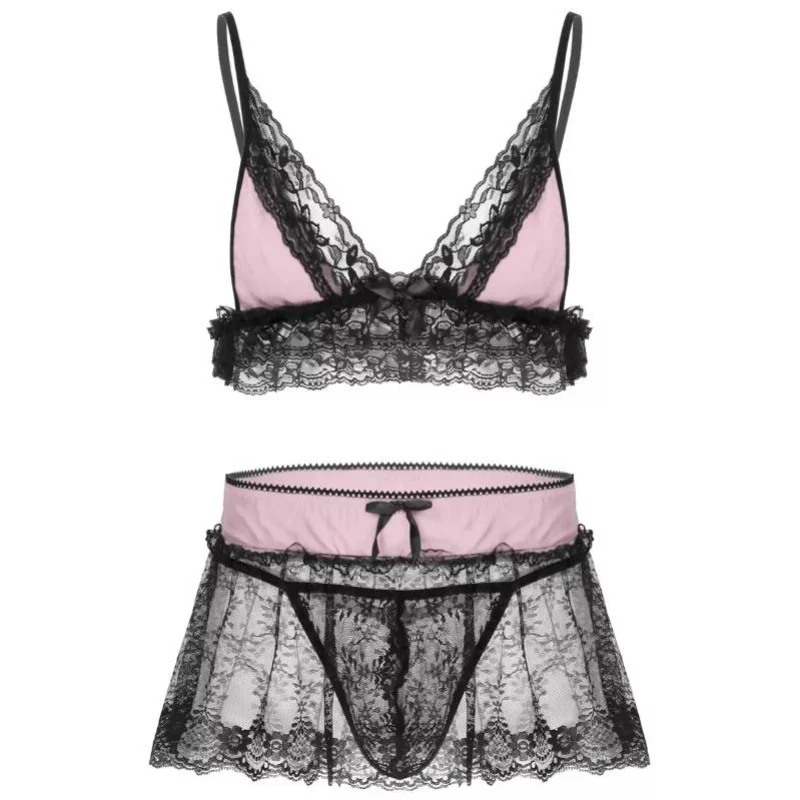 Sissy Jasmine: 3 Piece Sissy Set (Bra, Skirt, G-String) - Image 3
