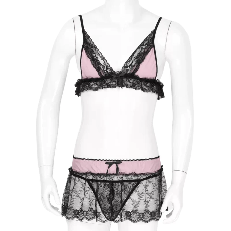Sissy Jasmine: 3 Piece Sissy Set (Bra, Skirt, G-String) - Image 4