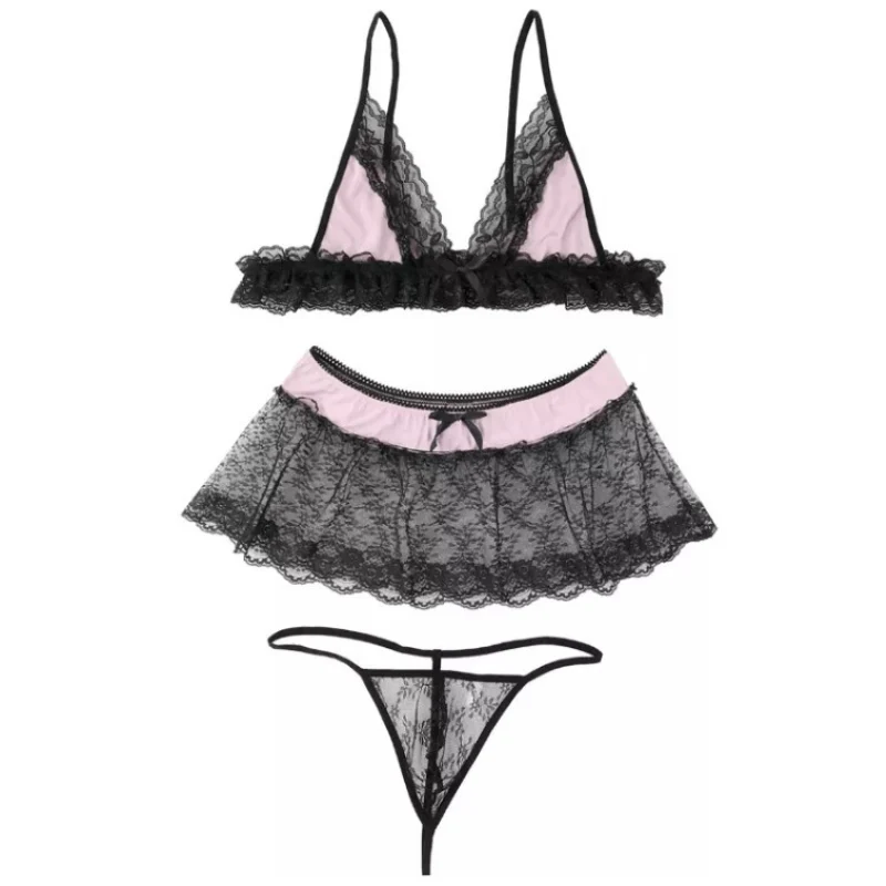 Sissy Jasmine: 3 Piece Sissy Set (Bra, Skirt, G-String) - Image 5