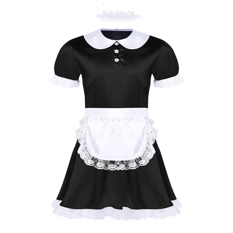 Sissy Melissa: Black French Maid Sissy Set (3 Piece Set) - Image 3