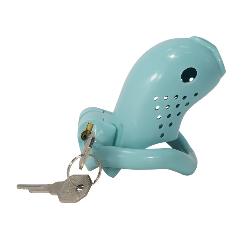 Sissy Prison - Blue Resin Cock Cage - Image 4