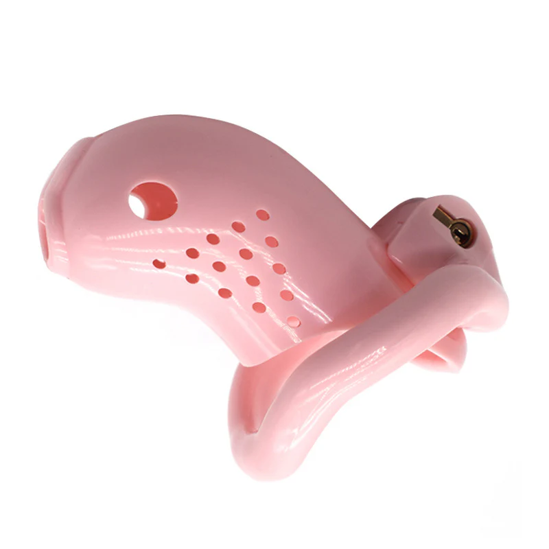Sissy Prison - Pink Plastic Chastity Device - Image 3