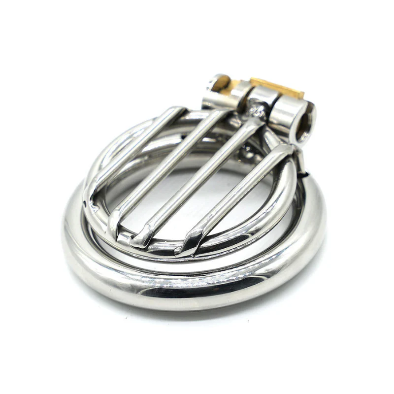 The Beta Compressor: Flat Steel Chastity Cage (15 mm) - Image 3