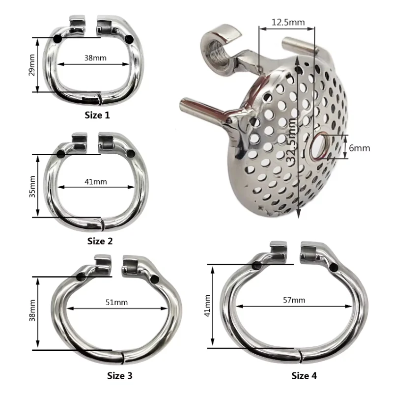The Captive Beta: Micro Steel Cock Cage (12.5 mm) - Image 4