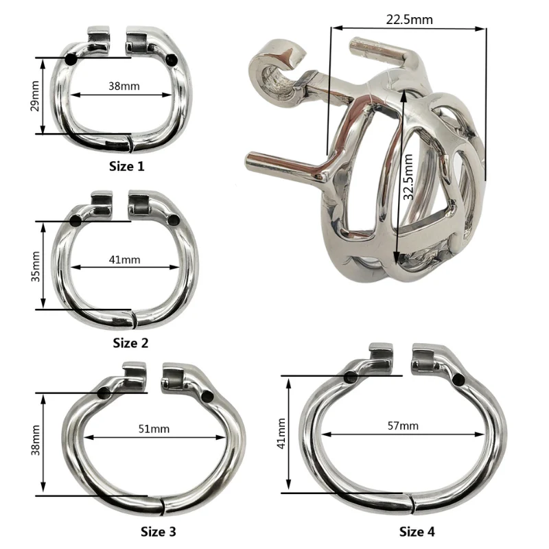 The Captive Cucky: Micro Steel Chastity Cage (22.5 mm) - Image 4