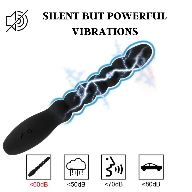 The Cuckold Penetrator - Vibrating Anal Beads For Sissies - Image 5