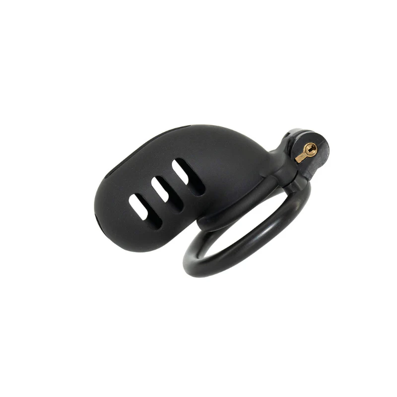 The Cuckold Torment: Full Enclosure Black Resin Cage (60 mm)