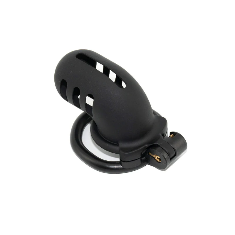 The Cuckold Torment: Full Enclosure Black Resin Cage (60 mm) - Image 2
