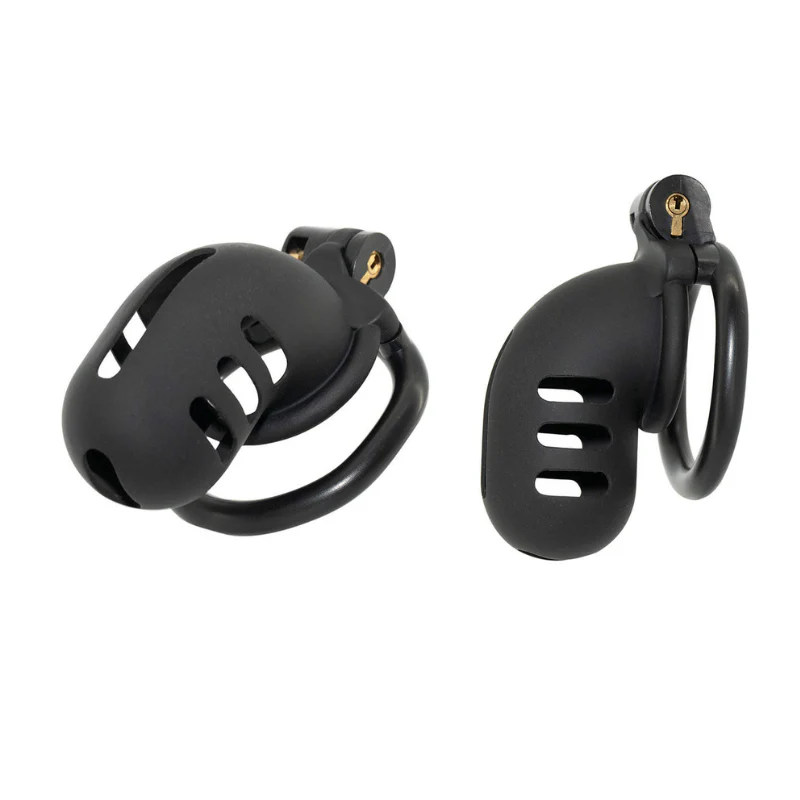 The Cuckold Torment: Full Enclosure Black Resin Cage (60 mm) - Image 3