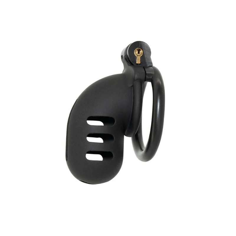 The Cuckold Torment: Full Enclosure Black Resin Cage (60 mm) - Image 4