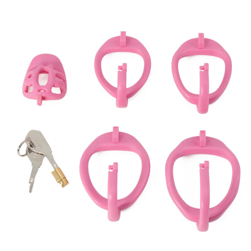 The Cucky Frustration: Pink Micro Cage With Ball Splitter - Image 6