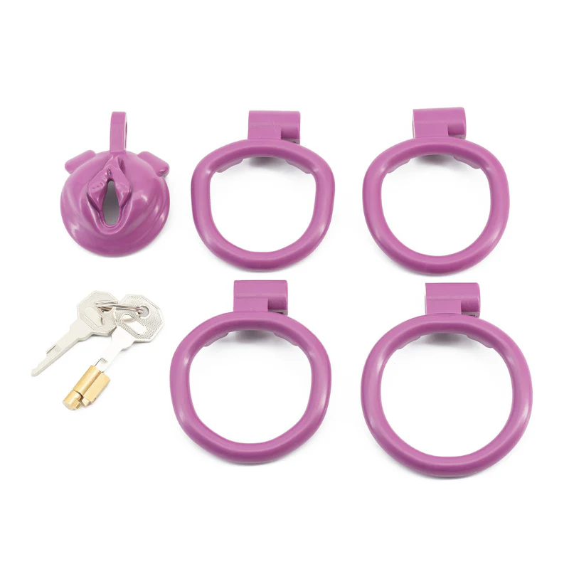 The Cuck Denier 2.0: Pussy Shaped Resin Cock Cage - Image 4