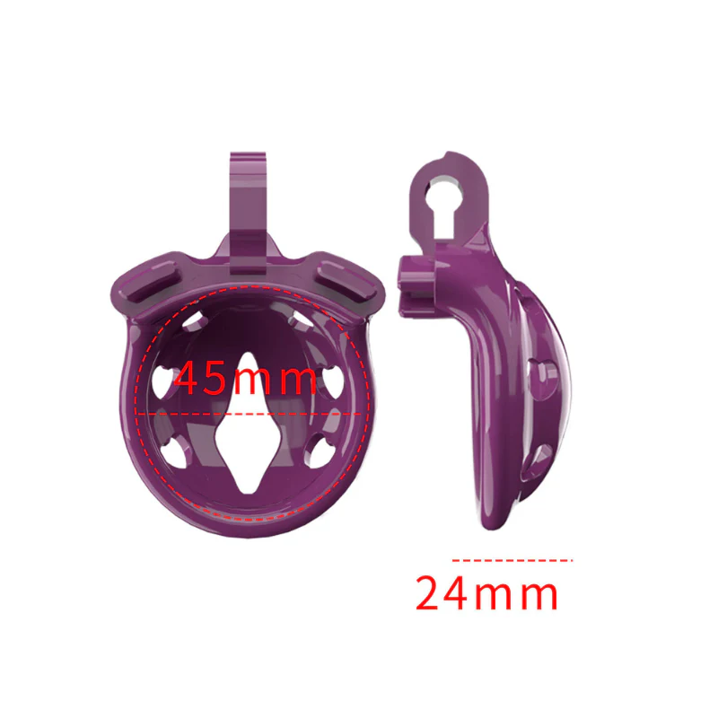 The Sexless Prison: Micro Resin Chastity Cage (24 mm) - Image 9