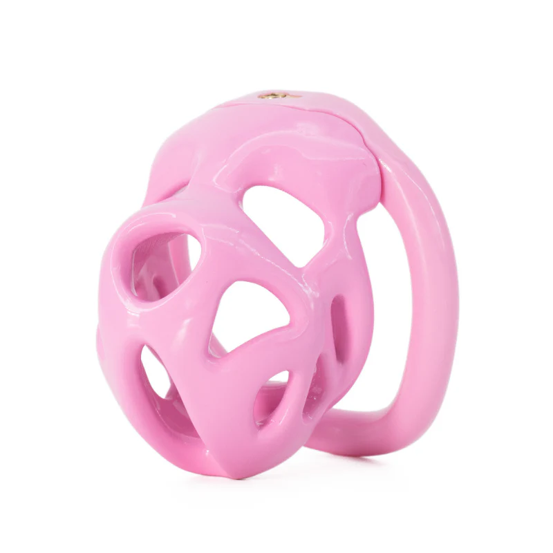The Sissy Denier: Micro Pink Cock Cage