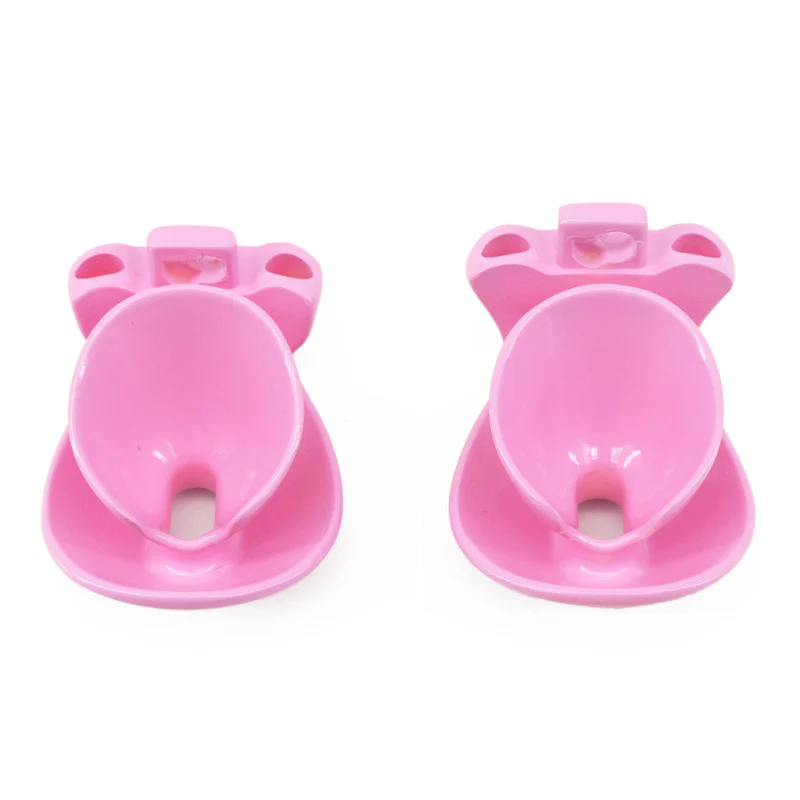 The Submissive Cuck: Micro Pink Cock Cage - Image 7