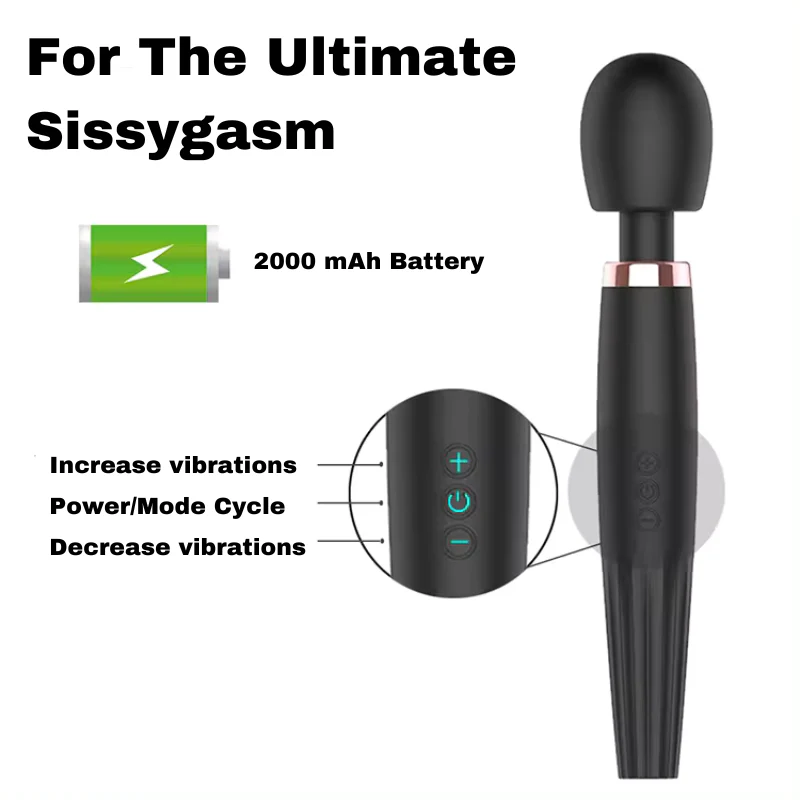 Wireless Vibrator Wand Massager For Cuckolds - Image 4